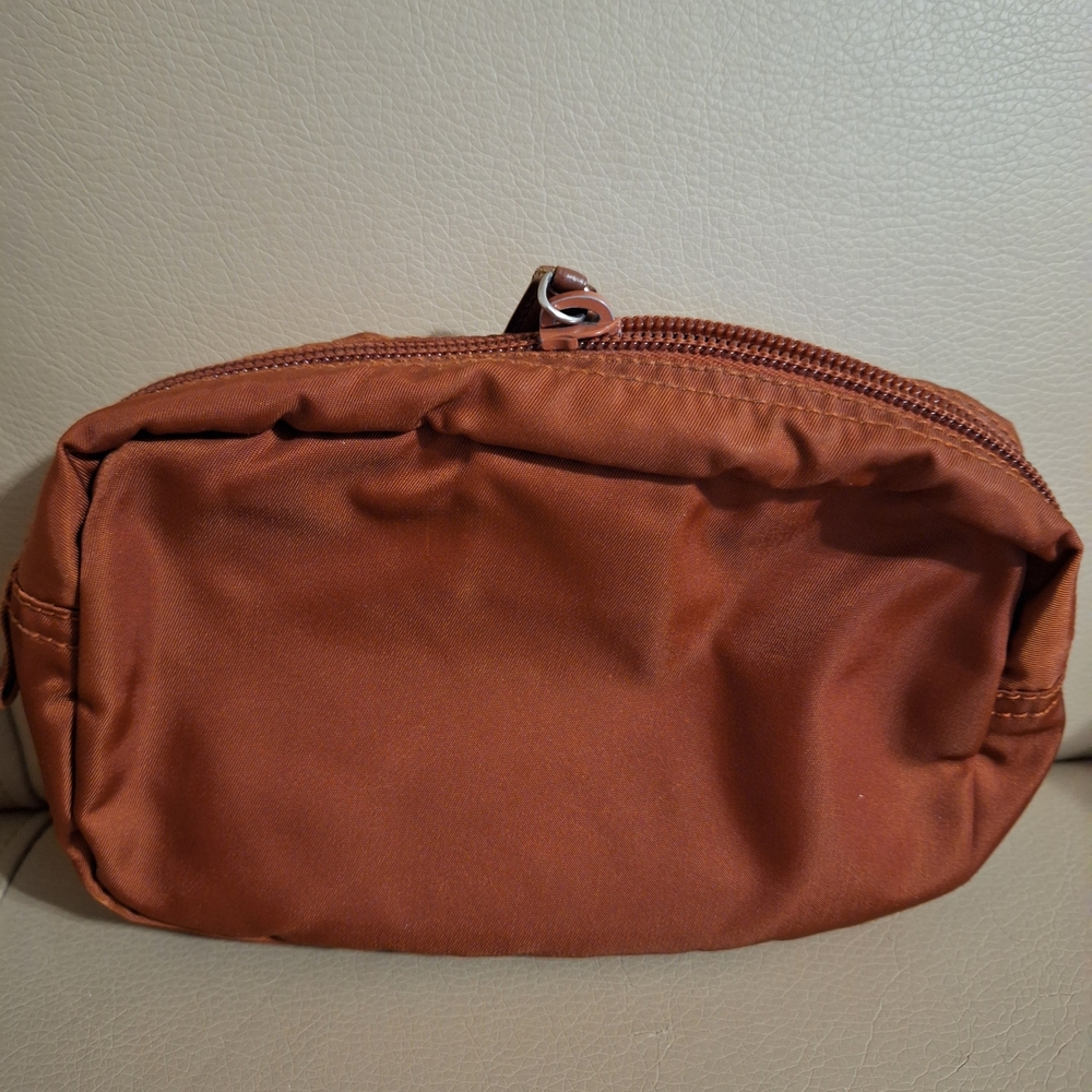 Prada Rust Nylon Zip  Small Pouch - Picture 5 of 15